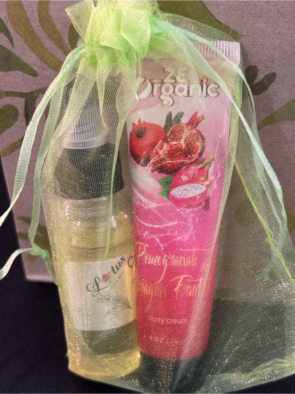 Pomegranate & Dragon Fruit Body Cream with Cuticle Oil - Pink & Yellow Duo - Picture 5 of 13
